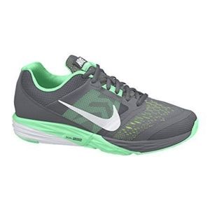 NIKE TriFusion running shoes grey/green glow sz 8